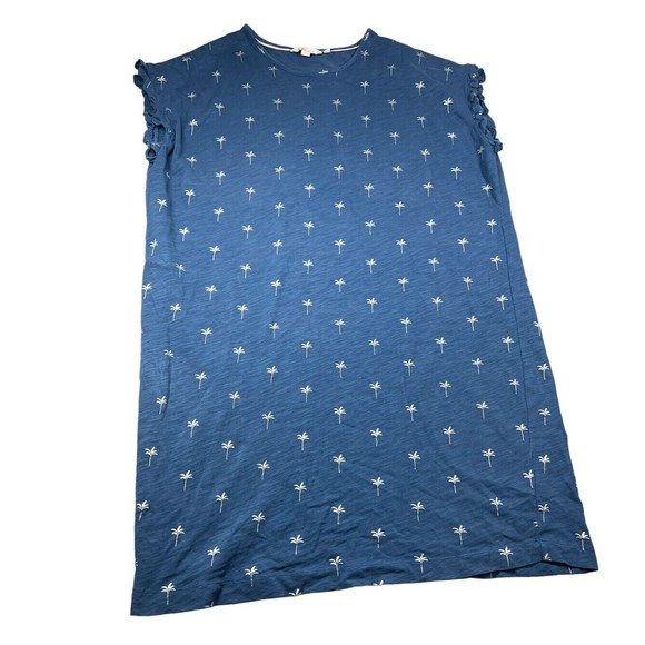 Boden Women Blue Casual Dress 14R‎ palm trees - Picture 1 of 5